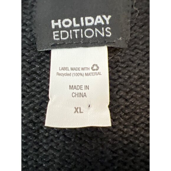 Holiday Editions Sweater Vest Christmas Snowman XL Snowflakes Trees Whimsical - Picture 2 of 8